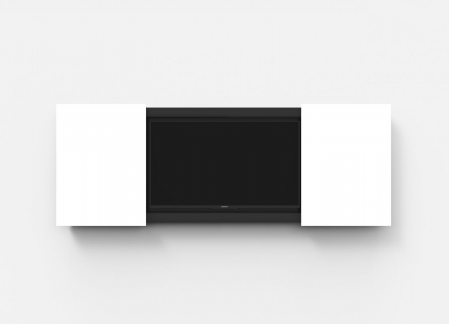 Lintex Mood Konference TV, sort alukorpus 1685 x 1143 x 93 mm
