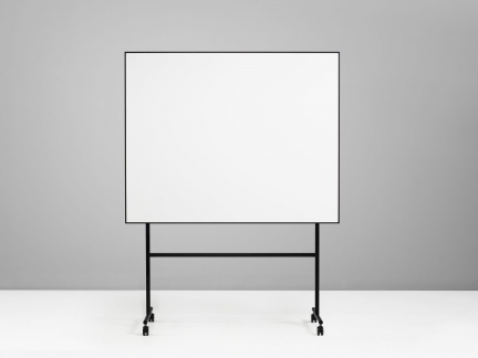Lintex ONE Mobil whiteboard sort  2007 x 1960 x 500 (2007 x 1207) mm