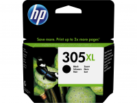 HP 305XL Pigmenteret sort 240 sider Bl&Atilde;&brvbar;k 3YM62AE#301