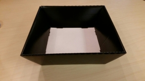 Købmandskurv Stor Sort