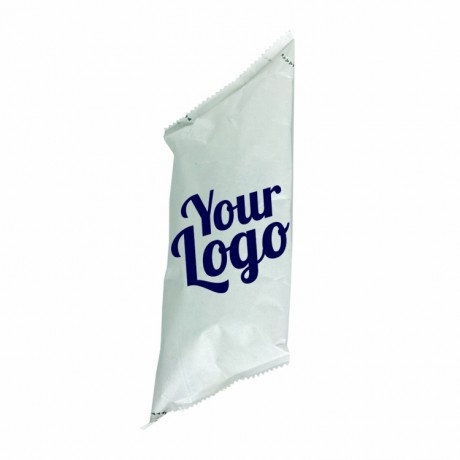 Pose med kildevand hvid, 0,25l, med dit logo