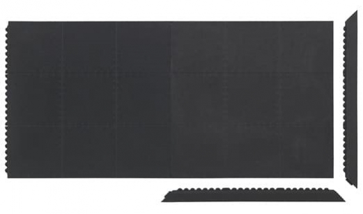 Yoga Solid sort modulm&aring;tte incl montering